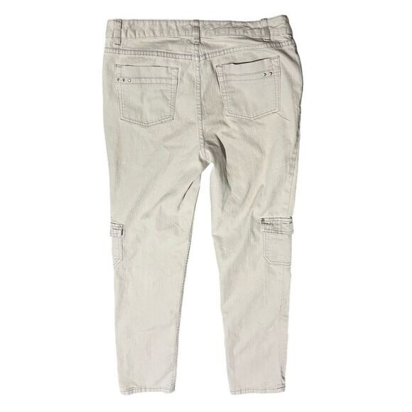 Christopher & Banks Jeans CJ Womens Size 10 Beige Straight Mid-Rise Pockets - Picture 4 of 11